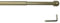 Messingstange, ausziehbare Gardinenstange, messing-matt, 30-50 cm
