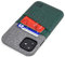 Dockem Luxe M2 Étui Portefeuille pour iPhone 11 (6.1) : Porte-Cartes Slim avec Plaque Métallique Intégrée pour Montage Magnétique ; Série M [Vert et Gris]