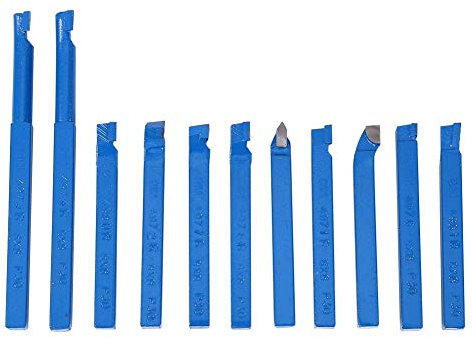 Torno Torneado Fresado Juego de Herramientas de Corte, Herramienta para Torno Metal, 11 Uds 8 * 8mm herramientas de torno juego de herramientas de torneado de corte de soldadura con punta de carburo