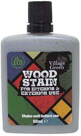 Tinte para madera listo para usar Village Green - Base de agua, ecológico, de calidad premium (Country Green, 50ml)