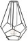Fenteer Metallrahmen Vase Rohr Glas Pflanzer Terrarium Geometrischer Metallständer, Tischplatte Blumenvase Hydroponische Vase - Stil 2 Schwarz