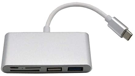 5 in 1 Type C Adapter for Sony Xperia 1 III Smartphone SD TF Card Reader USB 2.0 3.0 Micro USB (Grey)