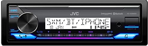 JVC KD-X38MBS Car & Marine Digital Media Receiver with Bluetooth, USB, SiriusXM Ready, Compatible with Amazon Alexa, Conformal Coated PCB