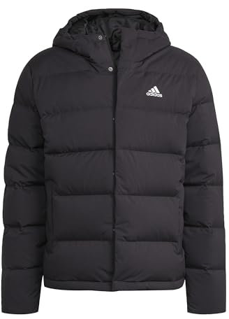 adidas Herren Helionic Hooded Down Jacket, Black, XXL