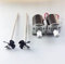 KBREE RC Futterboot Motor mit 4mm Antriebswelle 4 Flügel Propeller Set 12V Permanentmagnet DC Motorteile für Köder/Fischerboot Ersatzteile (Farbe : 1x Reverse Set) (Color : 1 Pair)