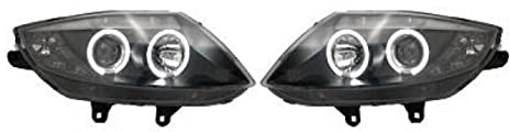 DM Autoteile 136990 H1/H7 Scheinwerfer Set Schwarz kompatibel für BMW Z4 E84 E85 bj 2003-2009