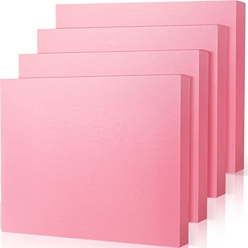 Ramede Lot de 4 panneaux d'isolation en mousse épaisse XPS pour fenêtre, mur, plafond, projets d'amélioration de la maison (5,1 cm d'épaisseur) - Rose