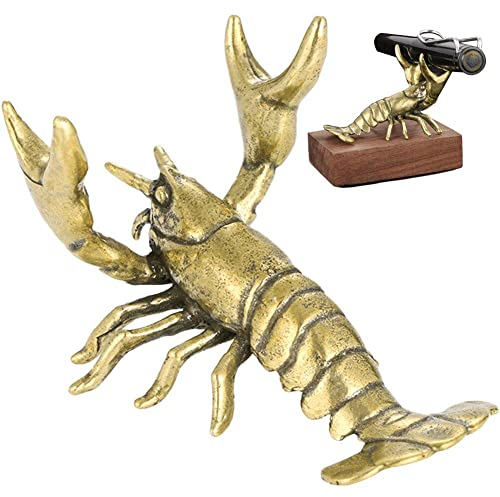 Vepoty Massive Messing Krebs-Statue, Ornament, Simulator Tierfigur, Sammlerstück, Hummel Figur für Tischdekorationen