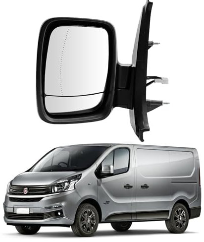 Convitex Full Door Wing Mirror Left Side Electric Dead Angle Heated Mirror for Vauxhall Vivaro (2014-) Opel Vivaro B (14-19) Renault Trafic 3 (14-20) Fiat Talento(16-20) Nissan Nv300 (16-20)