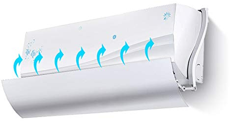 Windabweiser für Klimaanlage, für Kinderzimmer, Schlafzimmer, Wohnzimmer – verstellbare Wandwand für Klimaanlage, einfache Installation