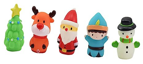 BCOATH 5St Weihnachtsfingerpuppe Weihnachtsmann Fingerpuppe Santa Fingerpuppen kinderbeschäftigung Party mitgebsel Kinder Plüschfigur Spielzeug Kinderspielzeug Mini-Fingerpuppen Kieselgel