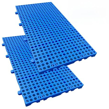 LYXXW Palet Plástico Transpirable, 2 Unidades Rejilla Almacenamiento HDPE, Palets Suelo Ligeros Y Apilables, Rejillas Impermeables para Estanterías Artículos Supermercados,60x30x3cm