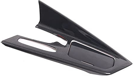 Interieurleisten Für Chevrolet Für Corvette Für C8 Coupe Für Z51 2020-2022 Real Carbon Fiber Auto Gangschaltung Panel Rahmen Abdeckung Aufkleber Trim Auto Zubehör Innenausstattung