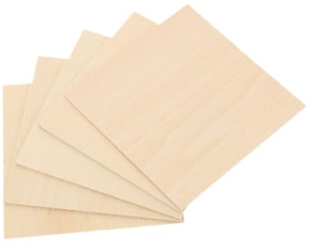 DIYEAH 5piezas Tablero De Madera De Para Manualidades Para Pirograbado y Proyectos Diy Placas De Madera Para Decoración y Modelado