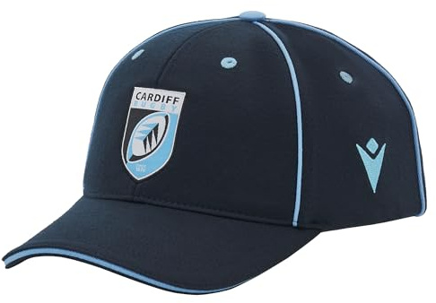 Macron Cardiff Rugby 2024/25 Adults Baseball Cap Blue
