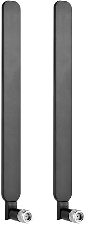 2PCs WLAN Antenne Dualband 2,4/5,8 GHz 10dBi RP-SMA Stecker für WLAN-Router Drahtlose Netzwerkkarte USB-Adapter Sicherheit IP-Kamera Videoüberwachung Monitor