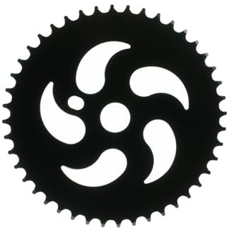 Generisch Fahrrad Kettenblatt BMX Stahl Ritzel Kurbel Blatt schwarz 44 Zähne Antrieb | Schwarz