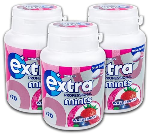 3 er Pack Extra Professional Mints Waldfrucht 3x 70er (3 x 77 g) ohne Zucker