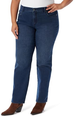 Gloria Vanderbilt Womens Amanda Classic High Rise Tapered Jean Plus