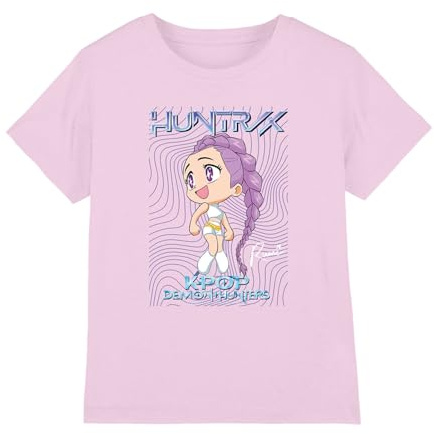Kpop Demon Hunters Unisex Kids Kpop Demon Hunters - Huntrix Rumi Poster Kids T Shirt T-Shirt (Pack of 1)