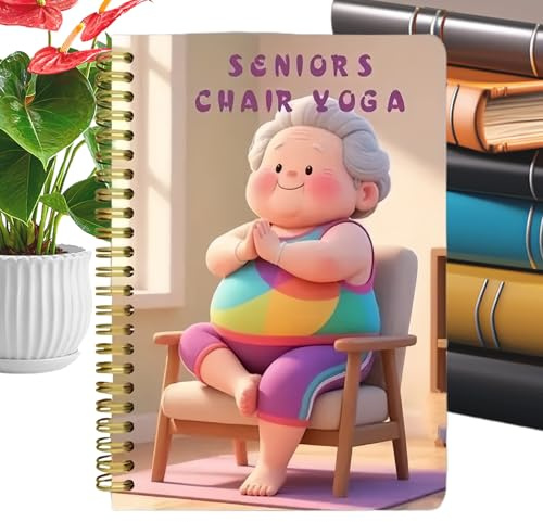 Yoga-Buch im Stuhl, Reise-Yoga-Board – verstellbarer Trainingsplaner | Förderung der Vermeidung von Stürzen | für Gleichgewichtstraining, Diät bei Verlust