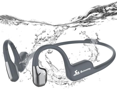 Monodeal Bone Conduction Headphones, swimming headphones, IP68 Waterproof Bluetooth 5.4, Bone Conduction Headphone Swimmingwith 32GB MP3 Player Memory, Open-Ear Headphones…