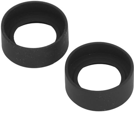 Ghzste 41 Mm Gummi-Mikroskop-Okular-Augenmuschel, Flache Winkel-Augenmuschel-Abdeckung für 37,5–39 Mm Stereo-Mikroskope, 2 Stück