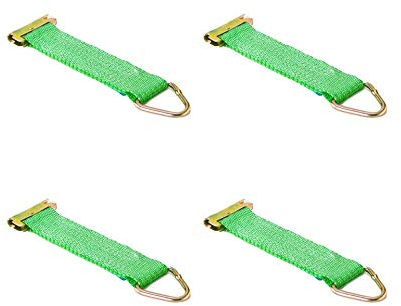 4X Adaptergurt/Spanngurt/Zurrgurt für Anker Kombi Zurrschiene, 1500 daN