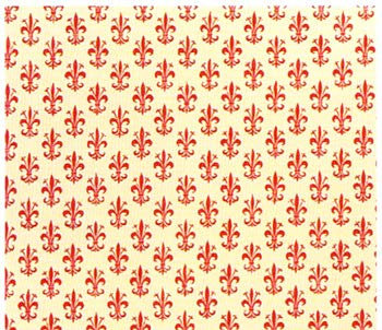 Carta lavabile Rex 58 in rotolo Rex Sadoch - Giglio rosso (pz. singolo)