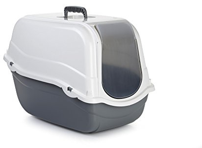 Beeztees 400482 Toilette Romeo, 54 x 33 x 42 cm, grau/weiß