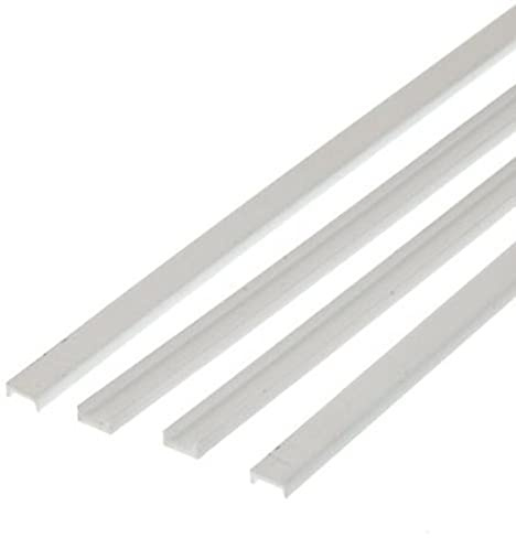 U-Profil, 350x3,2x1,2 mm - 1/8, 4 Stück