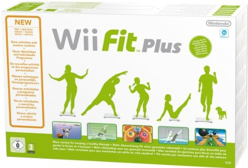 Nintendo Wii Fit Plus + Balance Board white board/Teppich