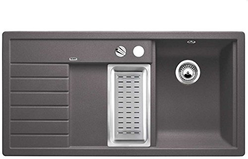 Blanco Trisona 6 S roca gris Granit-fregadero grifo mezclador monomando para lavabo gris metaltek