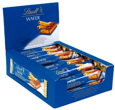 Lindt Wafer Chocolate con Leche, Tableta 30 g
