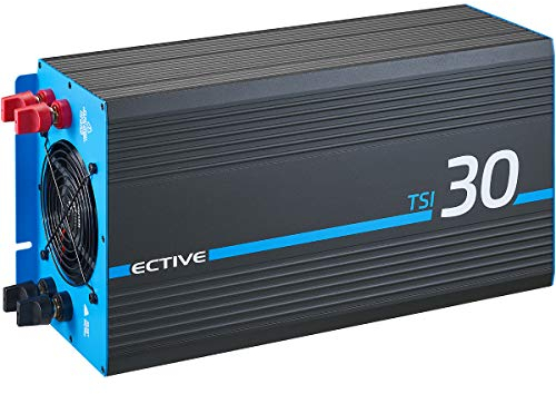 ECTIVE - Wechselrichter 12V auf 230V TSI 30-3000W Reine Sinuswelle - Offgrid-Spannungswandler DC/AC Strom mit USB, Überlast- & Überhitzungsschutz, NSV & USV Funktion - Robuster Inverter Stromwandler