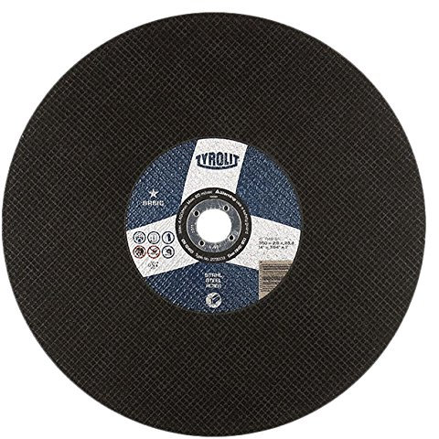 TYROLIT BASIC Metal Cutting Discs for Steel, Cut Off Wheels, Blades with Rough Edges for Grinders, Stationary Machines, 350 x 2.8 x 25.4 mm, 10-Pack