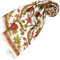 LORENZO CANA Foulard pour la femme – écharpe de 100% soie pour le printemps et l´été, carré avec les mesures de 90 x 90 cm – une sensation de luxe en rose violet blanc jaune vert