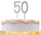 50 Silver Diamond Sparkley Cake Topper Age Year For Mans Womens Birthday Anniversary Party Decorations