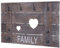 Mendler Wandgarderobe HWC-C89 Family, Garderobenpaneel Garderobe, Shabby-Look Vintage, 8 Haken 60x90cm - braun, shabby