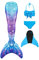 shepretty meerjungfrauenflosse mädchen Neuer Mermaid Tail Badeanzug für Erwachsene und Kinder,lanpuG5-150