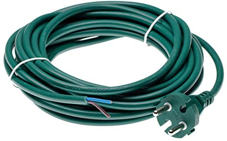 vhbw Stromkabel kompatibel mit Vorwerk Tiger 250, 251, 252, 265, 270, 260 Staubsauger - 7 m Kabel 2000 W, Anschlusskabel