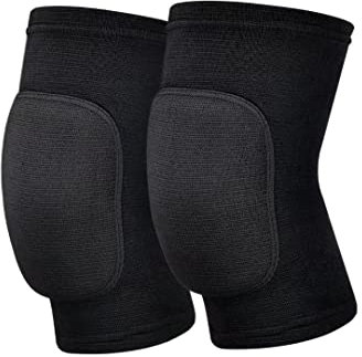 JKLE Ginocchiere antiscivolo morbide ginocchiere traspiranti a compressione per danza, wrestling, pallavolo, pallacanestro, corsa, calcio, jogging, ciclismo, S