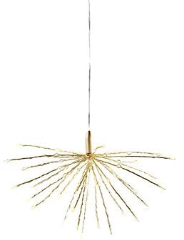 Hochwertiger LED Stern mit Flash-Effekt - Indoor & Outdoor - 3D Dekostern/Weihnachtsstern mit Belauchtung - Hängestern Weihnachten (Gold, ? 30 cm (60 LEDs))