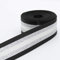 LEDUC Lurex Gurtband, 65% Polyester, 35% Baumwolle, Schwarz, Silber (Kragen 02A), 5m x 38mm