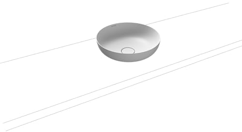 Kaldewei Waschtisch-Schale rund Miena 3181 (ohne Überlauf) inkl. Perl-Effekt Ø 38 cm alpinweiß matt