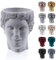 CONCRETTE Pot de Fleurs en béton Hermes | Ø 12 cm | No Color | Pot de Fleurs en Ciment | Fabriqué à la Main dans l'UE