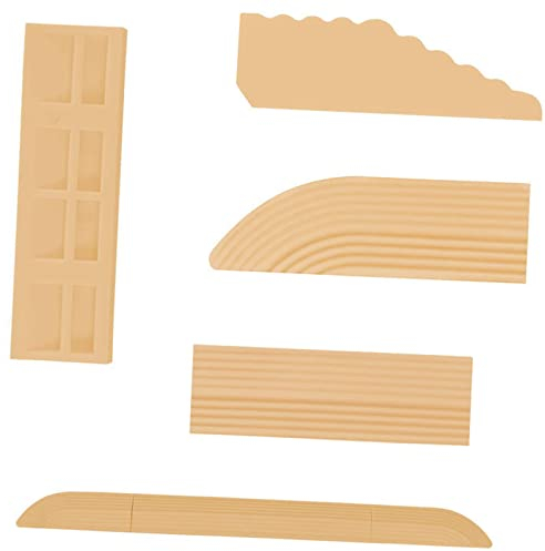 Baoblaze 4Pcs Türschwellenrampe Saugroboter Schwellenrampe, Staubsauger Roboter Rampe, Tür Boden Schwellenleiste, Door Threshold Ramp for Robot Vacuum, Stufenrampe für Roboter-Staubsauger, Beige Gelb