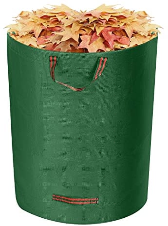 Garden Waste Bags,300L Garden Bags Heavy Duty with Handles and Support Frame, Pop up Garden Waste Bag Reusable Gardening Bag Foldable, Garden Sacks for Leaf Grabbers and Leaf Collector