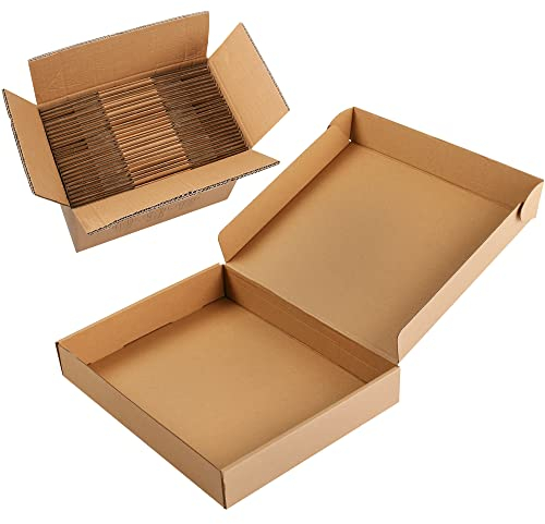 13x10x2 Brown Cardboard Corrugated Boxes 30 Pack, Shipping Boxes for Small Business Mailing Boxes, Mailer Packaging Boxes