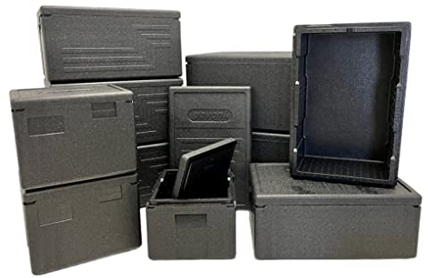 ZStyle Boîte isotherme; Conteneur alimentaire professionnel pour aliments chauds et froids, empilable, transport (E - 69x49x37)